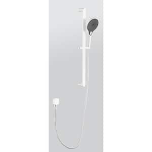 3-Spray Wall Mount Handheld Shower Head 2.5 GPM in White