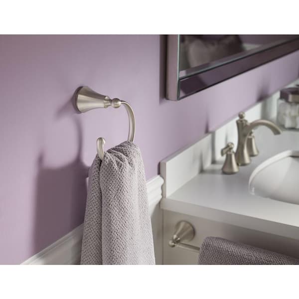 Wynford Towel Ring in Brushed Nickel
