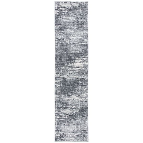 SAFAVIEH Evoke Ivory/Gray 2 ft. x 7 ft. Solid Runner Rug