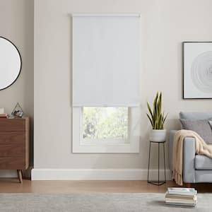 Made To Measure Plain Blackout Complete Roller Blind Off-White Vitra Cream 