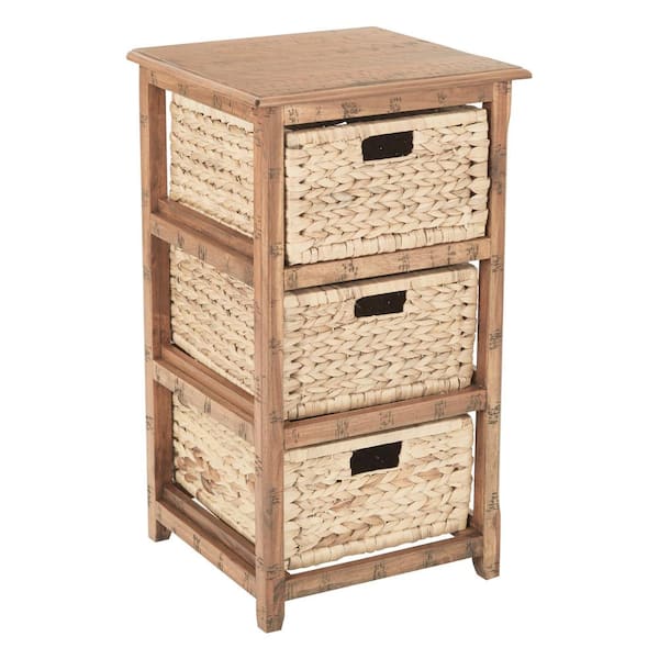 OSP Home Furnishings Sheridan Distressed Toffee 3-Drawer Storage