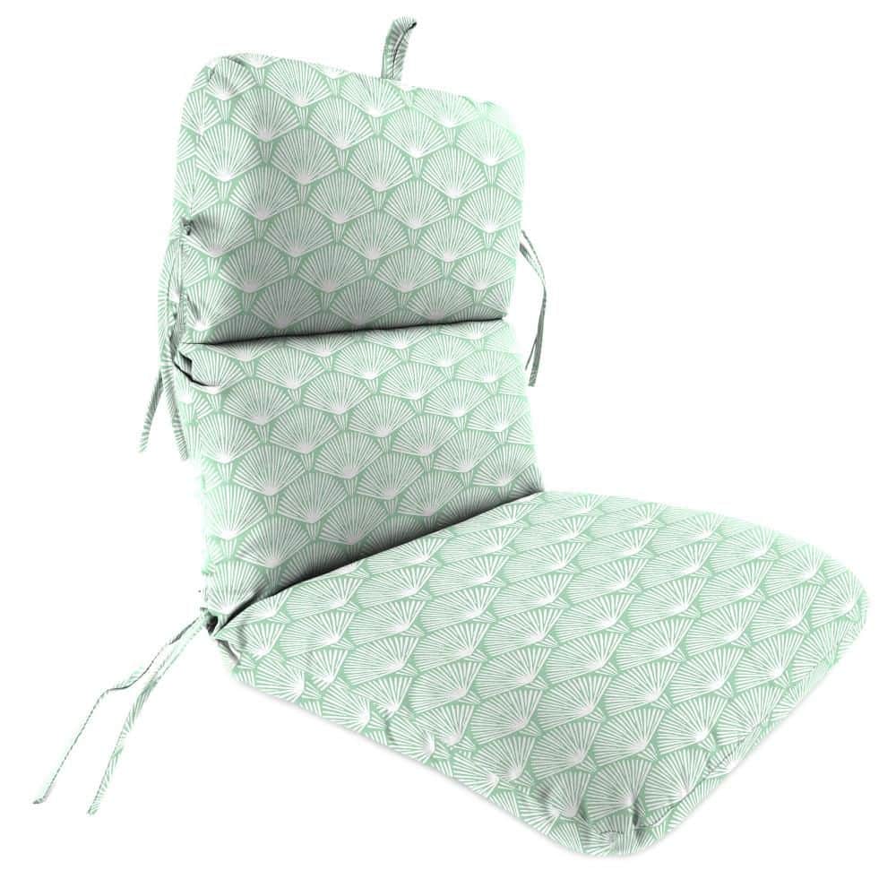 45 in. L x 22 in. W x 5 in. T Rectangular Outdoor Dining Chair Cushion in Lugana Seagreen price history on PriceWatchPro