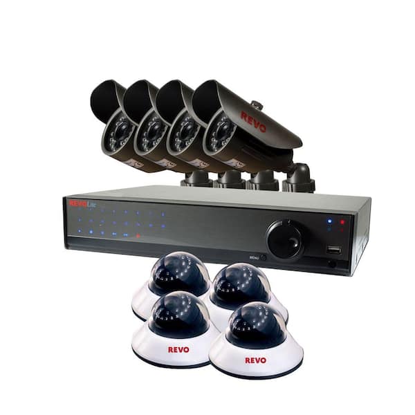 Revo Lite 16-Channel 1TB DVR Surveillance System with (8) 660TVL Cameras