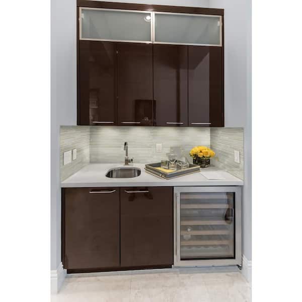 Snowcap Blend Interlocking 11.81 in. x 12.2 in. Mixed Glass Patterned Look Wall Tile (20 sq. ft./Case)