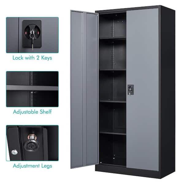 Strong Hold Garage Storage Cabinet with Locking Doors | Delivered Fully  Assembled | Industrial Strength 14 Gauge Extra Heavy Duty Steel | 36 Inches