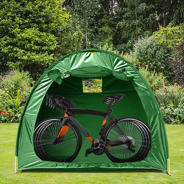 Outdoor Bike Storage Shed Tent Waterproof Oxford Foldable Waterproof Bicycle Shelter Space for 4 Bikes 