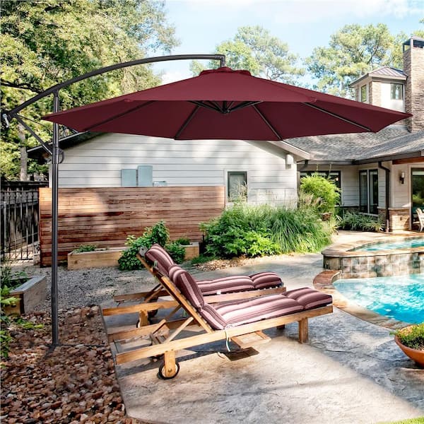 aqua striped patio umbrella Abble 9FT Aqua and White Stripe Outdoor Patio Umbrella with Push Button  Tilt and Crank Handle, Market Umbrella with 8 Sturdy Umbrella Ribs,  Waterproof for Garden Deck Backyard Pool