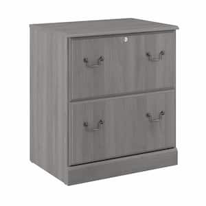 Saratoga 2-Drawer Modern Gray Engineered Wood 26.85 in. W Lateral File Cabinet