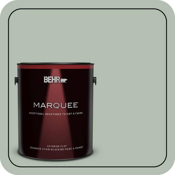 BEHR MARQUEE 1 gal. #N400-3 Flagstaff Green Flat Exterior Paint & Primer