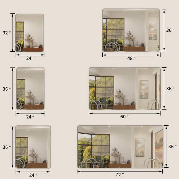 tydex Dew 24 in. W x 36 in. H Rectangular Framed Wall