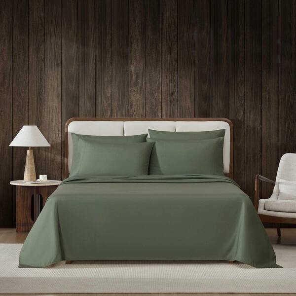 Eddie Bauer Logan Collection 6-Piece Olive Green Microfiber Full