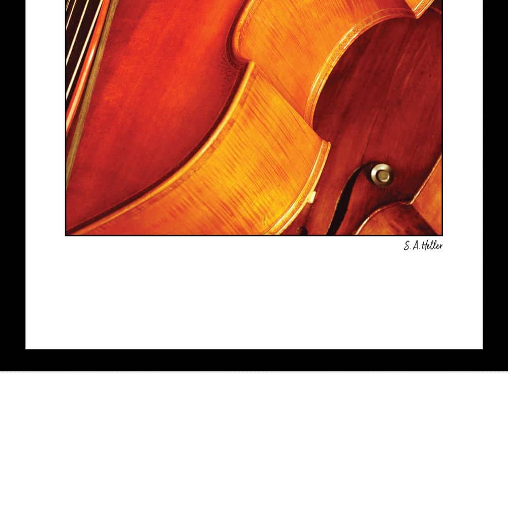 Steven A. Heller Framed Print of Bass in Warm Tones