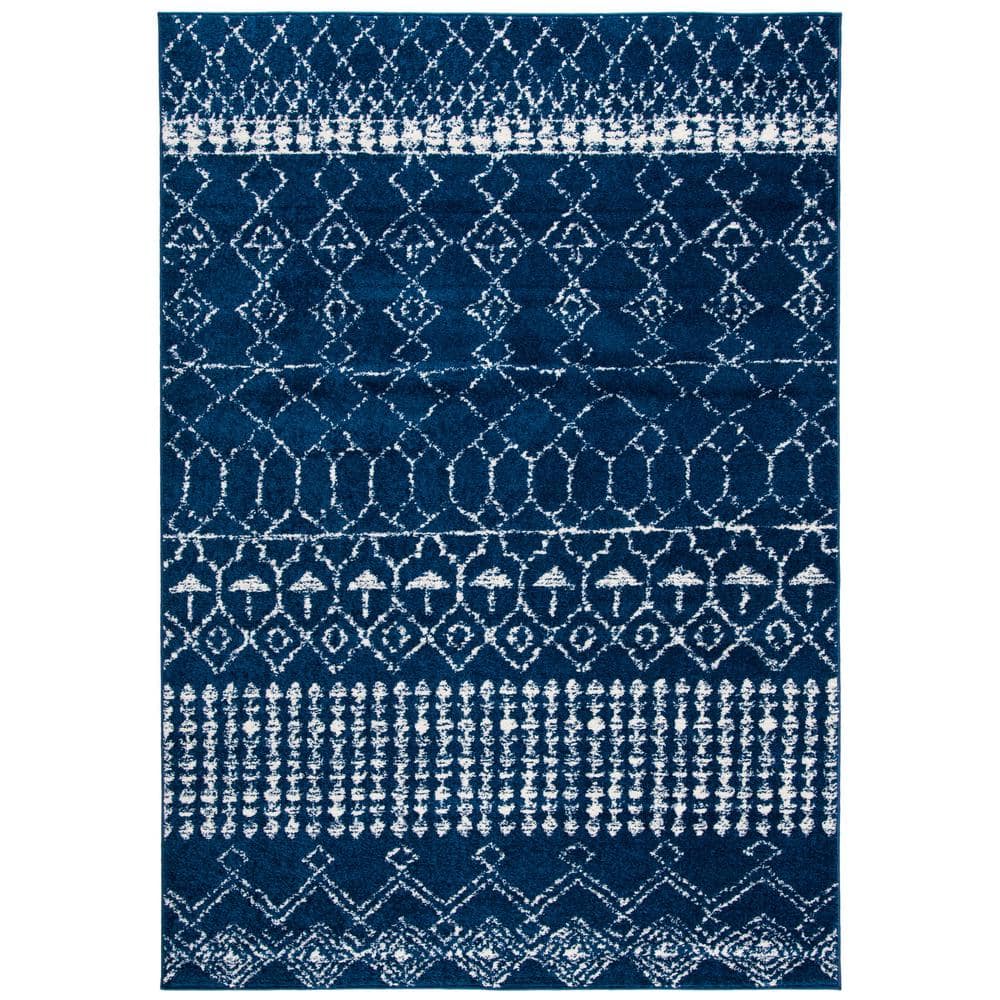 Tulum Navy/Ivory 8 ft. x 10 ft. Moroccan Area Rug price history on PriceWatchPro