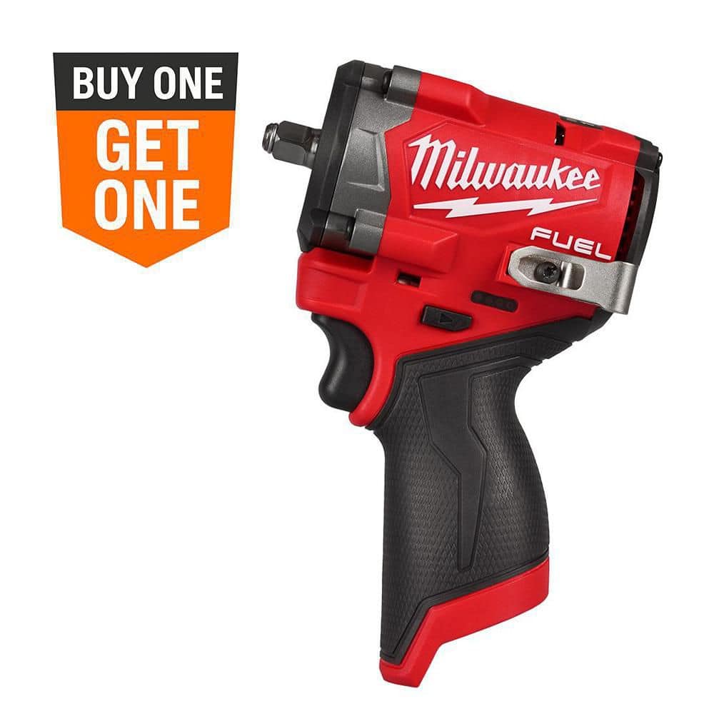 Milwaukee M12 FUEL 12V Lithium-Ion Brushless Cordless Stubby 3/8