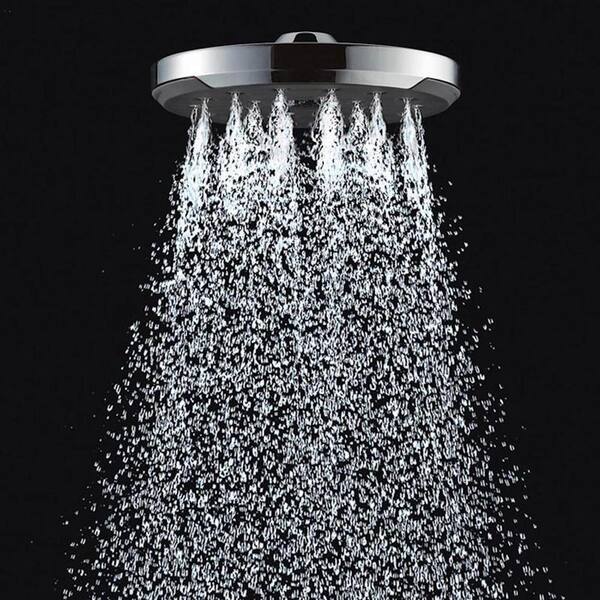 Kiri 1-Spray 6 in. Single Wall Mount Fixed Shower Head in Chrome Kiri 1-Spray 6 in. Single Wall Mount Fixed Shower Head in Chrome