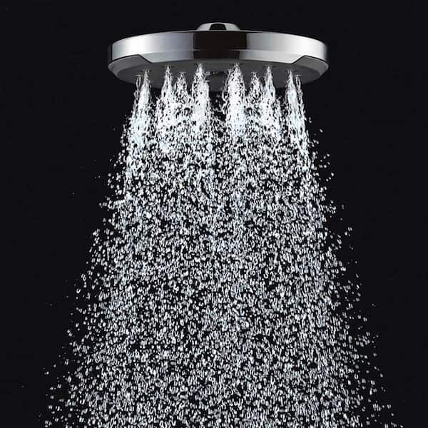 Kiri 1-Spray 5 in. Single Wall Mount Low Flow Handheld Shower Head in Chrome