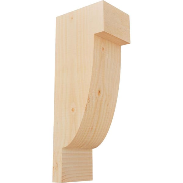 Ekena Millwork 5-1/2 in. x 8 in. x 20 in. Douglas Fir Alpine Smooth Corbel