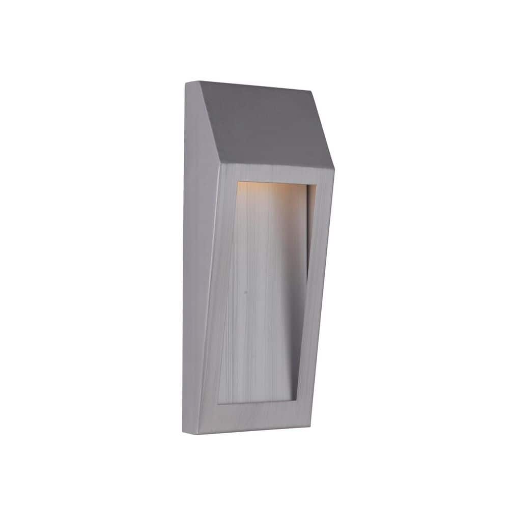 Modern Brushed Aluminum LED Wall Sconce - Dimmable Down Lighting