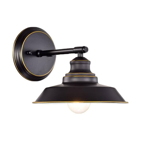 simple black sconce