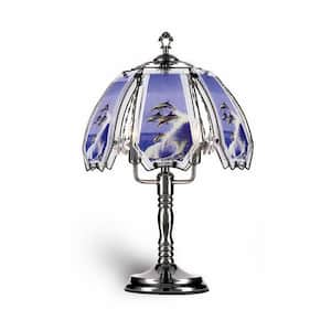 23.5 in. Dolphin Black Chrome Touch Lamp