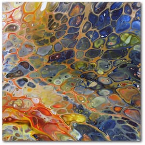 Sea Glass Gallery-Wrapped Canvas Abstract Wall Art 30 in. x 30 in.
