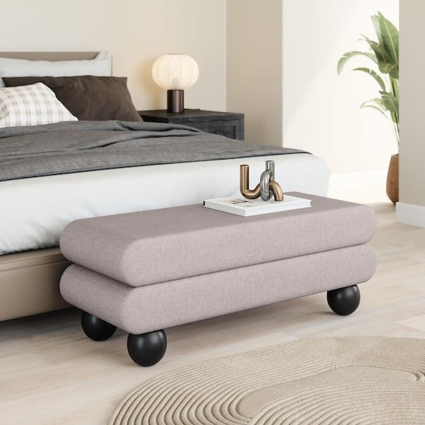 Davao Gray Bench 45.3 in. W