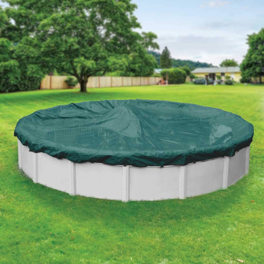 Robelle Supreme Plus 18 ft. Round Teal Solid Above Ground Winter Pool Cover, Blue -  3918-4