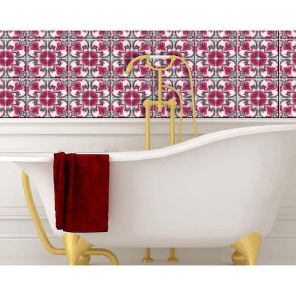 Kitchen and Bathroom Tile Stickers - 4 colors (Pack of 32)