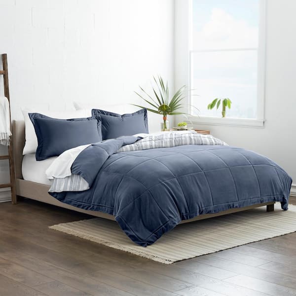 Luxury Reversible Premium Down Alternative Comforter Duvet Brushed Microfiber US 