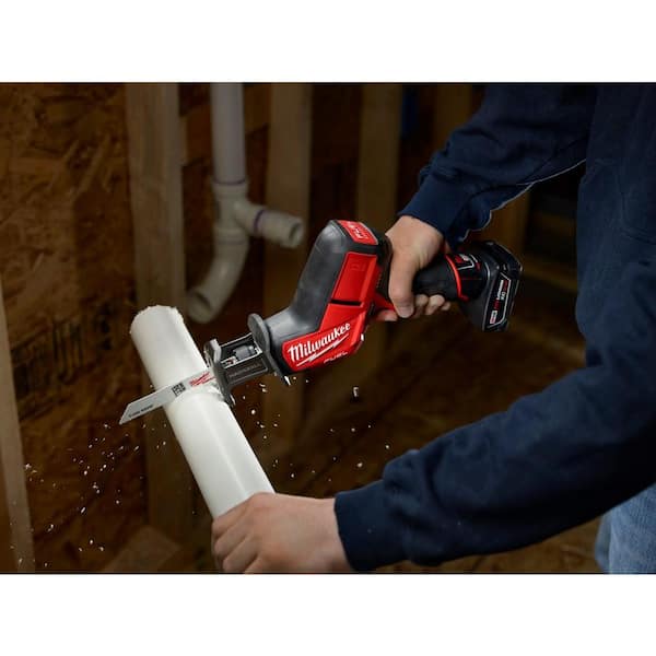 Milwaukee M12 FUEL 12V Lithium-Ion Brushless Cordless HACKZALL  Reciprocating Saw Kit With Two Free M12 1.5Ah Batteries 2520-21XC-48-11-2411  The Home Depot