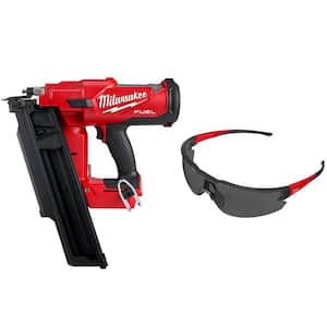 M18 FUEL 3-1/2 in. 18-Volt 21-Degree Brushless Cordless Framing Nailer (Tool-Only) with Tinted Anti Scratch Glasses