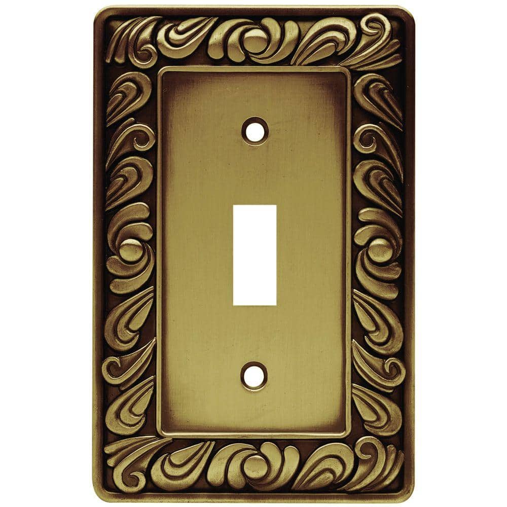 Bell Electric Antique Copper Wall Plate Light Switch Cover 