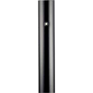 Outdoor 7' Matte Black Aluminum Post with Photocell