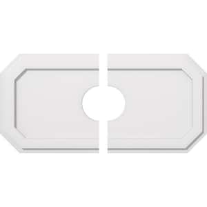 34 in. W x 17 in. H x 6 in. ID x 1 in. P Emerald Architectural Grade PVC Contemporary Ceiling Medallion (2-Piece)