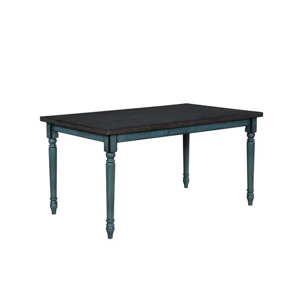 Powell Company Flores Teal Dining Table, White Dining Table With Teal Chairs And Tables