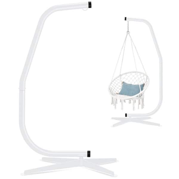 Best Choice Products 7 ft. Metal Hanging Hammock Stand in White