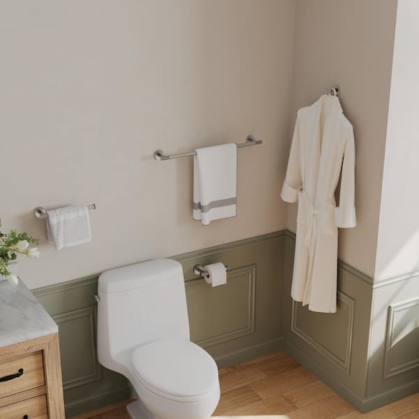 4-Piece Bath Hardware Set in Brushed Nickel