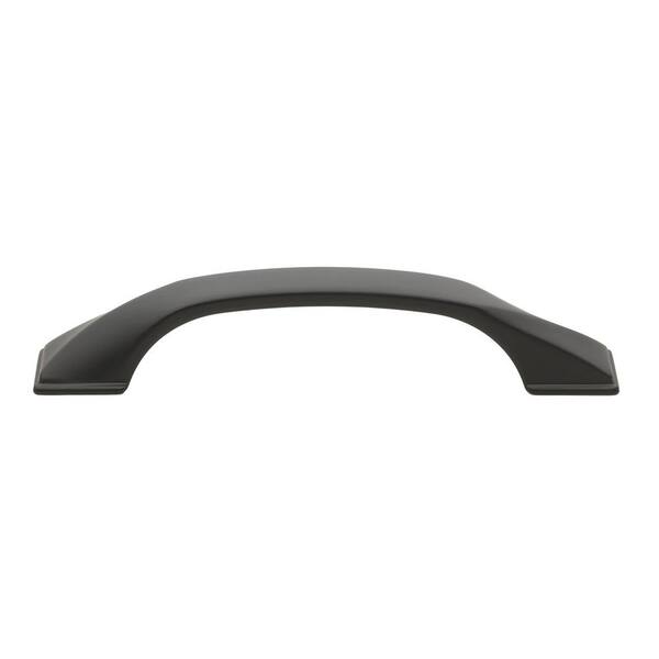 GLIDERITE 3-3/4 in. (96 mm) Center-to-Center Matte Black Twisted Arch Bar Pull (10-Pack )