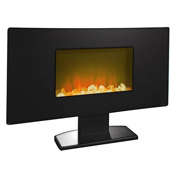 Estate Design Kendall 35-1/2 in. Panoramic Wall Mount Electric Fireplace in Black-DISCONTINUED