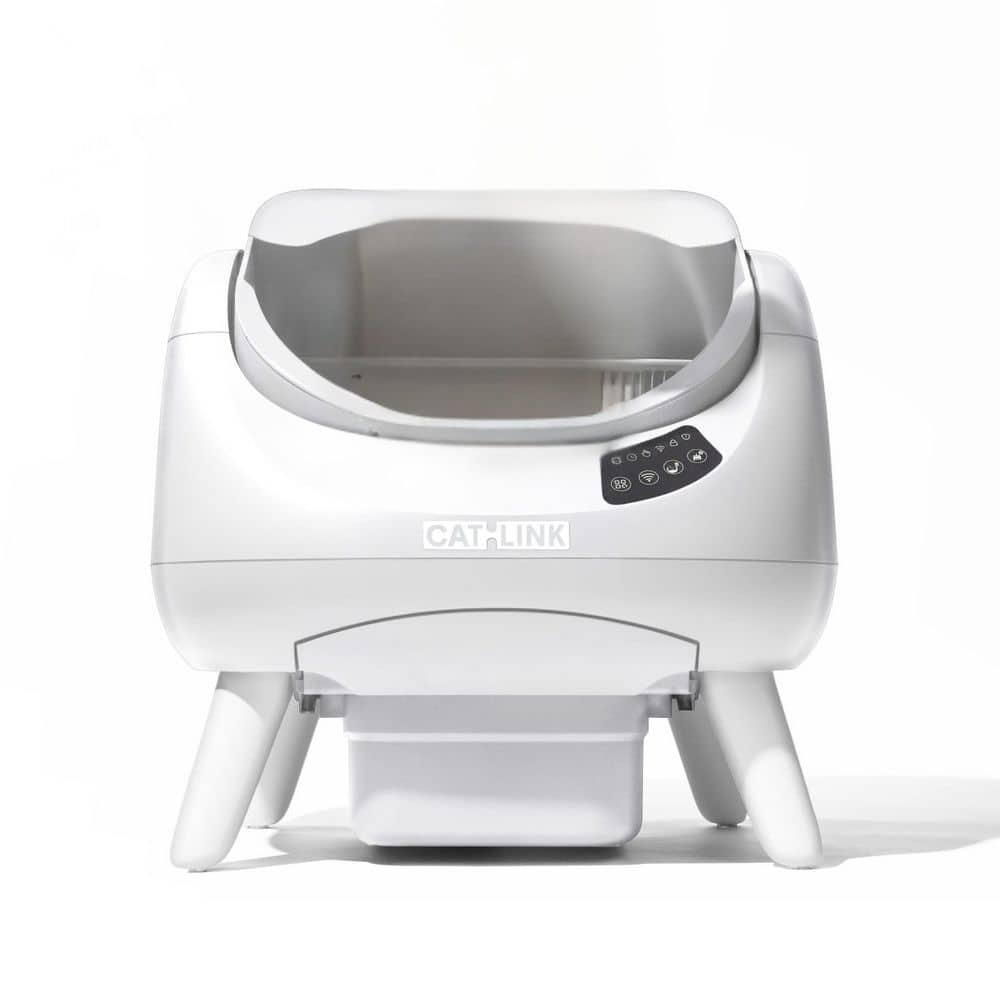 CATLINK Open-X White Open Top Automatic Self-Cleaning Litter Box