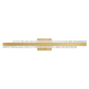 32 in. 1-light Gold LED Vanity Light Bar, Dimmable Bathroom Light