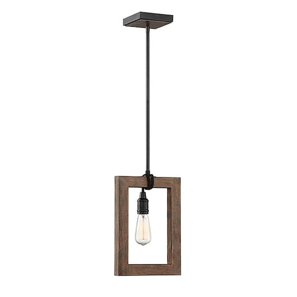 Savoy House Burgess 1-Light Bulb Mini-Pendant in Durango