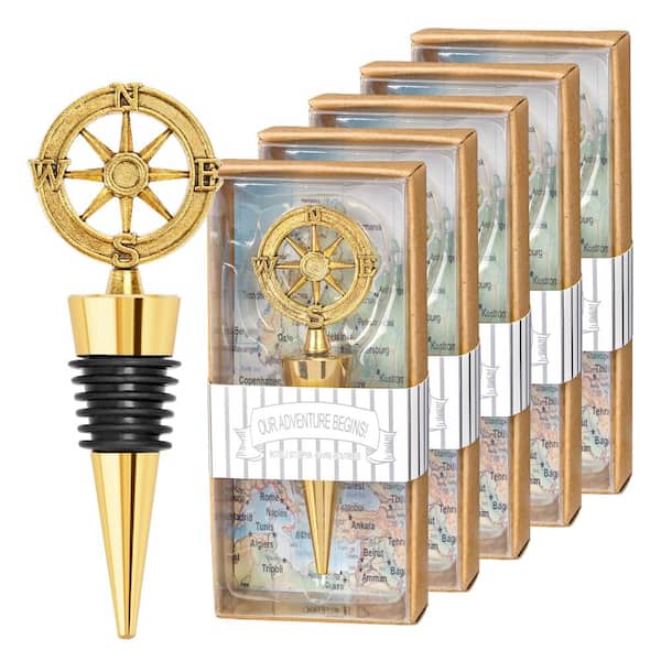 30-Pack Nautical Anchor Wine Stoppers with Silicone Core Air-Tight Seal for Party Favors and Home Bar
