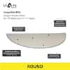 39 Inch Wide White Plastic Window Well Cover – Premium Bubble Style For Basement Egress, Model 3917CBT