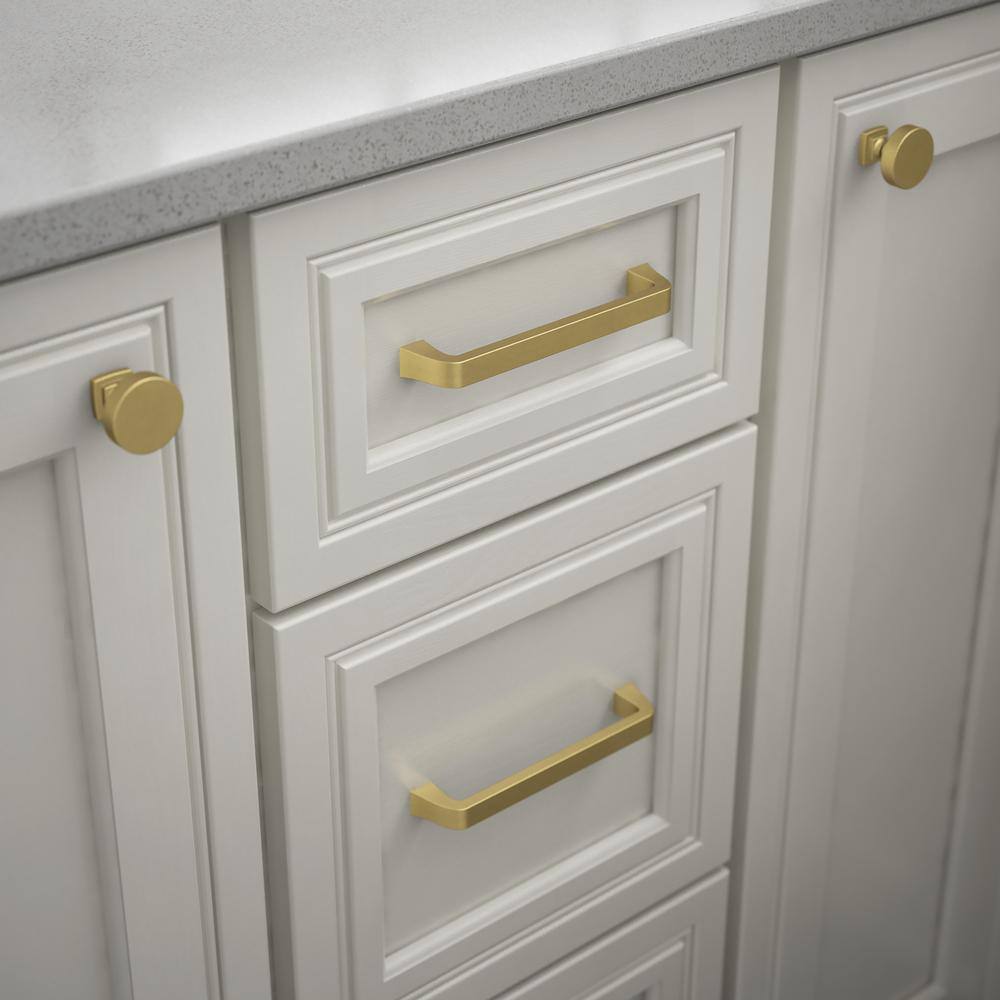 Modern Brushed Brass Cabinet Drawer Bar Pull with Mounting Hardware
