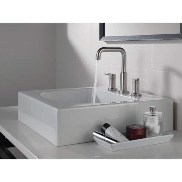 Nicoli 8 in. Widespread 2-Handle Bathroom Faucet in Stainless