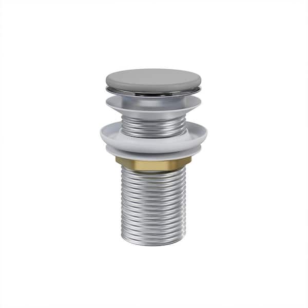 Swiss Madison Lisse Concrete Bathroom Sink Non-Overflow Pop Up Drain in Matte Dark Gray