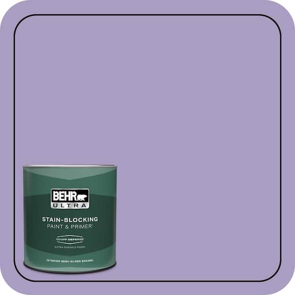 BEHR ULTRA 1 qt. #M560-4 Evening Slipper Extra Durable Semi-Gloss Enamel Interior Paint & Primer