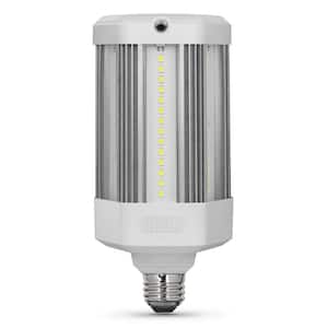 300W Equivalent Corn Cob Motion Activated & Dusk To Dawn High Lumen HID Utility LED Light Bulb Daylight 5000K (1-Bulb)
