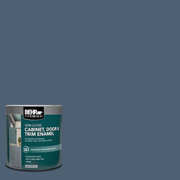 BEHR PREMIUM 1 qt. #PPU14-19 English Channel Semi-Gloss Enamel Interior/Exterior Cabinet, Door & Trim Paint